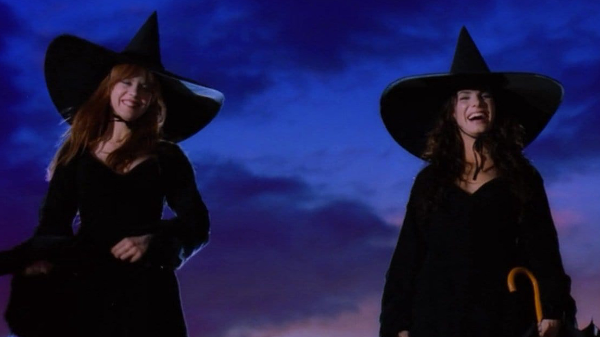 Sally Owens and Gillian Owens dressed as witches, as excited as we are about thePractical Magic 2 release date
